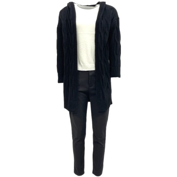 Ζακέτα Πλεκτή Γυναικεία 9147 Μαύρο e-sofi.gr