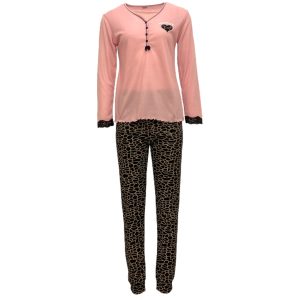 Πιτζάμα γυναικεία S-8062 Ροζ e-sofi.gr