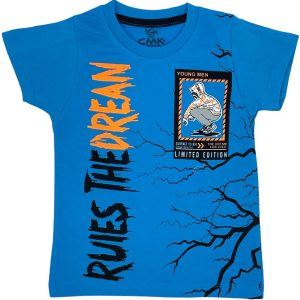 T-shirt Μπλούζα Παιδική Για Αγόρι SF44996 Γαλάζιο e-sofi.gr