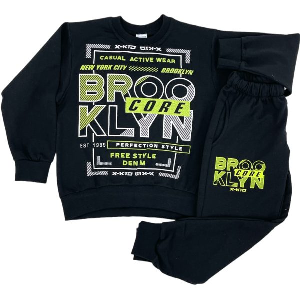 set-forma-foyter-paidiki-gia-agori-103-mayro-e-sofi.gr Σετ Φόρμα Φούτερ Παιδική Για Αγόρι 103 Μαύρο e-sofi.gr