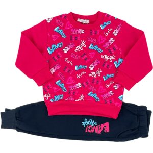 Σετ Φόρμα Φούτερ Παιδική Για Κορίτσι HK-142 Φούξια e-sofi.gr
