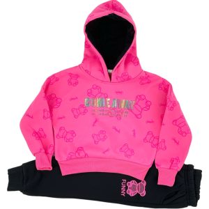 Σετ Φόρμα Φούτερ Παιδική Για Κορίτσι MS-5153 Φούξια e-sofi.gr
