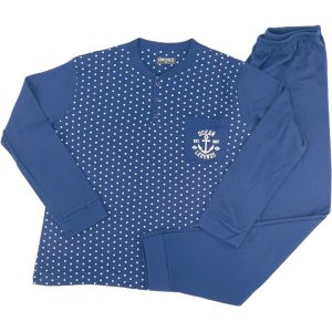 Πιτζάμα Ανδρική M3226 Μπλε e-sofi.gr