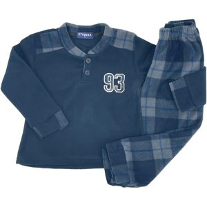 Πιτζάμα Φλις Παιδική Για Αγόρι NA090 Μπλε e-sofi.gr