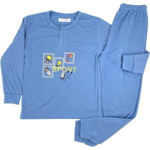 Πιτζάμα Παιδική Για Αγόρι D4079 Γαλάζιο e-sofi.gr