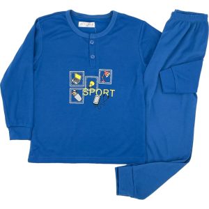 Πιτζάμα Παιδική Για Αγόρι D4079 Μπλε e-sofi.gr