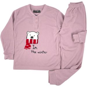 Πιτζάμα Παιδική Για Κορίτσι F2232 Ροζ e-sofi.gr