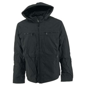 Plus Size Μπουφάν Ανδρικό 8132 Μαύρο e-sofi.gr