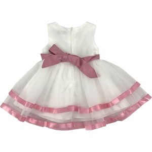 Φόρεμα Bebe Για Κορίτσι F2202 Λευκό e-sofi.gr