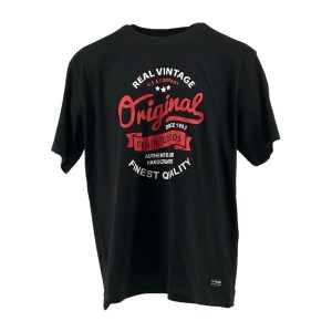 Plus Size T-shirt Al Franco Ανδρικό AF002 Μαύρο e-sofi.gr