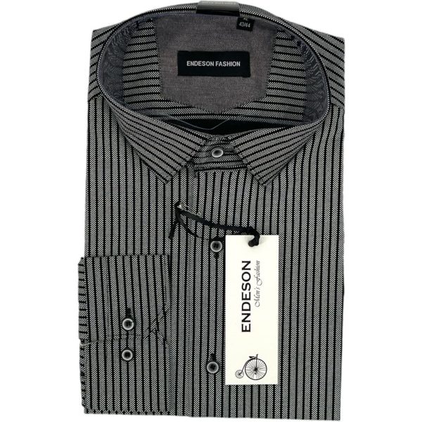 Endeson Πουκάμισο Ανδρικό 5000 Γκρι e-sofi.gr