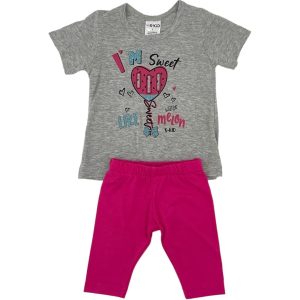 Σετ Bebe-Παιδικό Για Κορίτσι 301 Γκρι e-sofi.gr