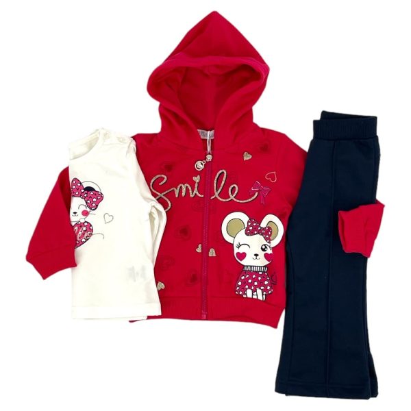 Σετ Φόρμα Bebe Για Κορίτσι YX-140 Φούξια e-sofi.gr