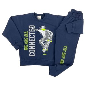 Σετ Φόρμα Φούτερ Παιδική Για Αγόρι 104 Μπλε e-sofi.gr