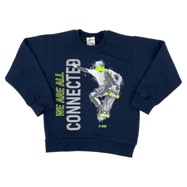 Σετ Φόρμα Φούτερ Παιδική Για Αγόρι 104 Μπλε e-sofi.gr