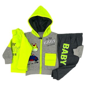 Σετ Φόρμα Παιδική Για Αγόρι NT-5108 Γκρι e-sofi.gr