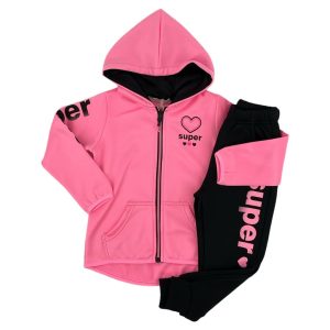 Σετ Φόρμα Παιδική Για Κορίτσι H-2279 Ροζ e-sofi.gr