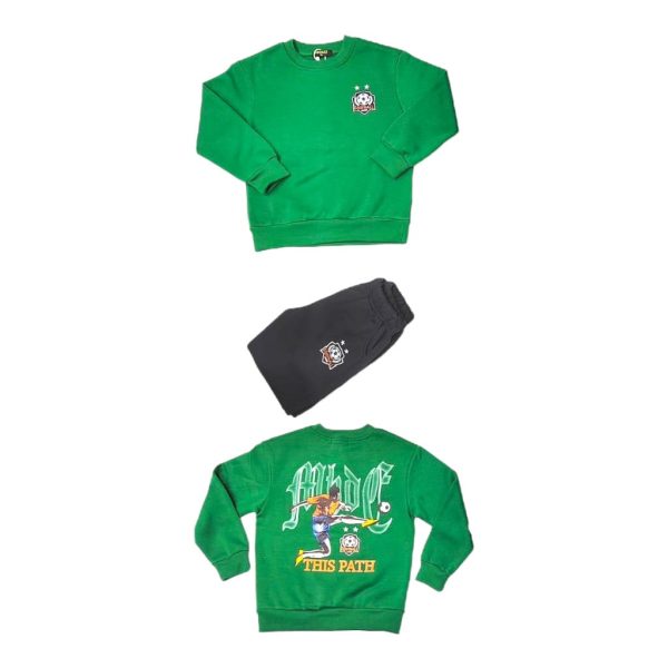 Σετ Φόρμα Φούτερ Παιδική Για Αγόρι BR-233 Πράσινο e-sofi.gr