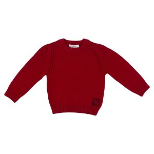 Πλεκτή Μπλούζα Bebe Για Αγόρι SNO-679 Μπορντό e-sofi.gr