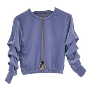 Βελουτέ Μπλούζα Για Κορίτσι 23548 Μωβ e-sofi.gr