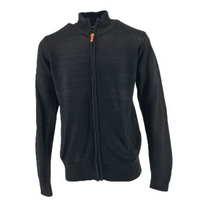 Plus Size Ζακέτα Πλεκτή Ανδρική RM-700 Μαύρο e-sofi.gr