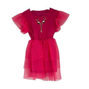 Φόρεμα Παιδικό Για κορίτσι B2965 Φούξια e-sofi.gr
