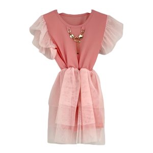 Φόρεμα Παιδικό Για κορίτσι B2965 Ροζ e-sofi.gr