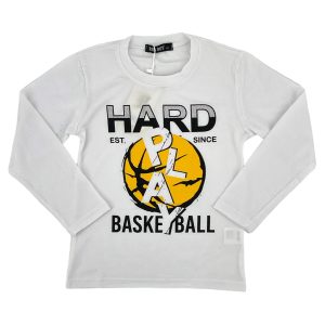 Μπλούζα Παιδική Για Αγόρι HM-6289 Λευκό e-sofi.gr