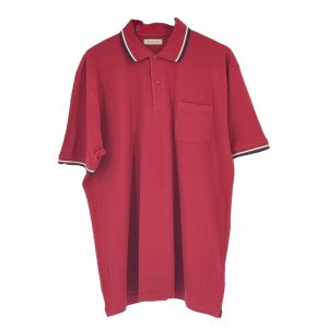 Plus Size Polo Μπλούζα Ανδρική NP603 Μπορντό e-sofi.gr