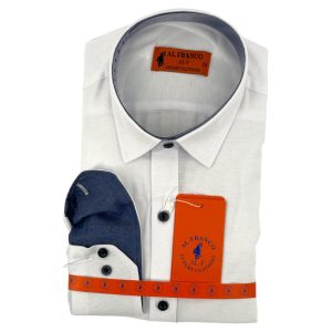 AL Franco Πουκάμισο Ανδρικό ALF03 Λευκό e-sofi.gr