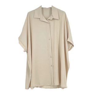 Plus Size Πουκαμίσα Γυναικεία 602106 Εκρού e-sofi.gr