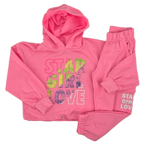 Σετ Φόρμα Παιδική Για Κορίτσι KA-723 ΡΟΖ e-sofi.gr