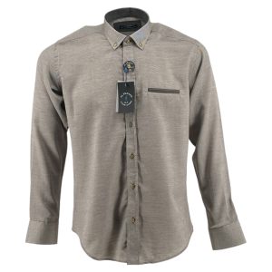 Al Franco Πουκάμισο Ανδρικό ALF6 Σοκολά e-sofi.gr