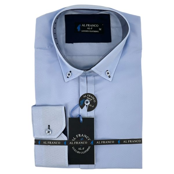 al-franco-poykamiso-andriko-alf9-galazio-e-sofi.gr Al Franco Πουκάμισο Ανδρικό ALF9 Γαλάζιο e-sofi.gr