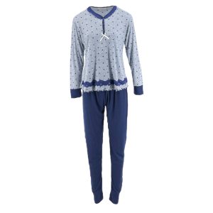 Πιζάμα Γυναικεία D-8094 Μπλε e-sofi.gr