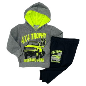 Σετ Φόρμα Φούτερ Παιδικό Bebe Αγόρι TA-9239 Γκρι e-sofi.gr