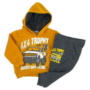 Σετ Φόρμα Φούτερ Παιδικό Bebe Αγόρι TA-9239 Κίτρινο e-sofi.gr