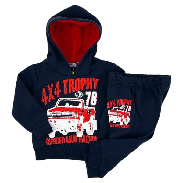 Σετ Φόρμα Φούτερ Παιδικό Bebe Αγόρι TA-9239 Μπλε e-sofi.gr