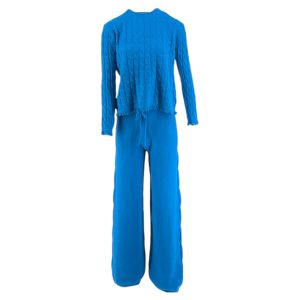 Σετ Πλεκτό Γυναικείο R6593-P Πετρόλ e-sofi.gr