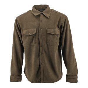 Κοτλέ Πουκάμισο Ανδρικό Με Επένδυση 906 Καφέ e-sofi.gr