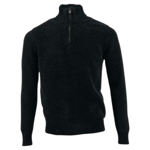 Μπλούζα Πλεκτή Σενίλ Ανδρική 2801 Μαύρο e-sofi.gr