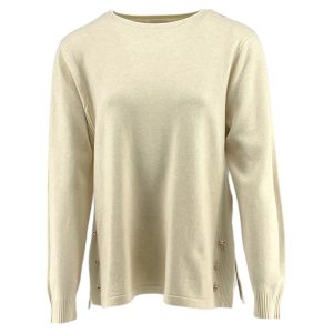 Μπλούζα Πλεκτή Γυναικεία D6500 Εκρού e-sofi.gr