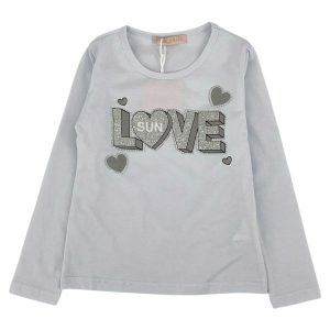 Μπλούζα Παιδική Για Κορίτσι HK-2419 Λευκό e-sofi.gr