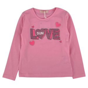 Μπλούζα Παιδική Για Κορίτσι HK-2419 Ροζ e-sofi.gr