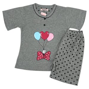 Πιτζάμα Παιδική Για Κορίτσι 2682 Γκρι e-sofi.gr