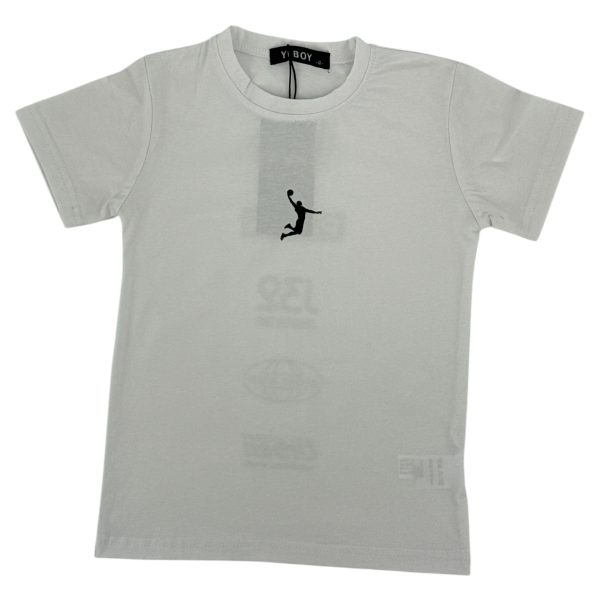T-shirt Μπλούζα Παιδική Για Αγόρι DL-1384 Λευκό e-sofi.gr