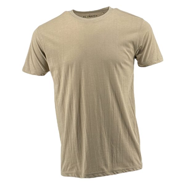 Al Franco T-shirt Μπλούζα Ανδρική AL-F004 Μπεζ e-sofi.gr