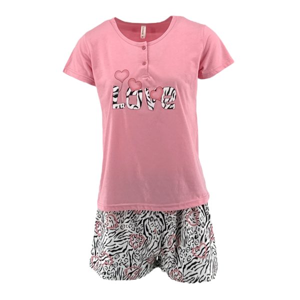 Πιτζάμα Γυναικεία 2978 Ροζ e-sofi.gr