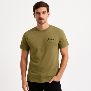 T-shirt Μπλούζα Ανδρική A1937 Χακί e-sofi.gr