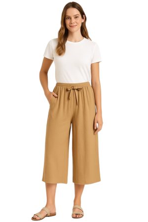 Παντελόνα Γυναικεία JF-591 Κάμελ e-sofi.gr